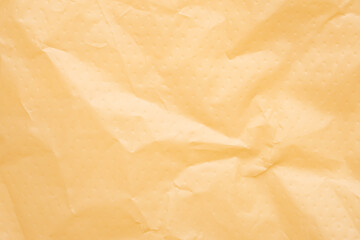 Orange plastic bag texture background