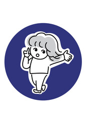  log_snsなどに使いやすいかわいいポーズアイコン_人物_1C_アイキャッチ