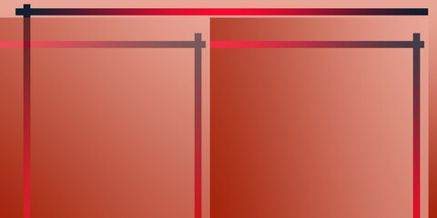 red and white refrigerator isolated on white