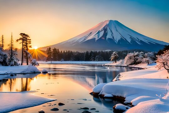 真冬　風景 日本の冬景色」の写真素材 | 285,798件の無料イラスト画像 ...