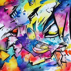 Colorful Graffiti Backdrop 