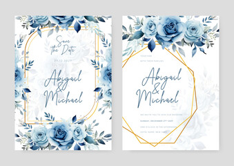 wedding invitation, thank you card, rsvp, details,menu,welcome,boho DIY minimal template design with watercolor greenery leaf and branch, watercolor invitation, beautiful floral wreath.