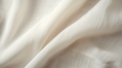 Cream linen cloth texture. Generative ai