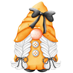 Gnome Graduation Wathercolor Cute Clipart Cartoon

