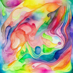 Rainbow watercolor abstract background wallpaper 5