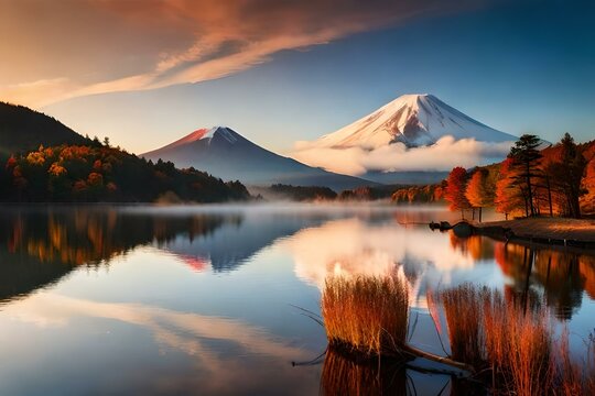 Mountain At Sunset