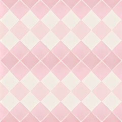 pink and white plaid