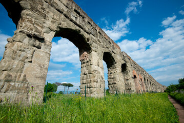 Naklejka premium Claudio Aqueduct - Rome - Italy