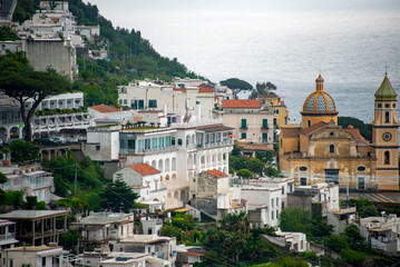 Fototapeta na wymiar Town of Praiano on Amalfi Coast - Italy