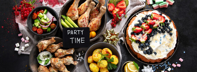 Family dinner concept.