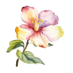 Fototapeta na wymiar flower botanical watercolor art