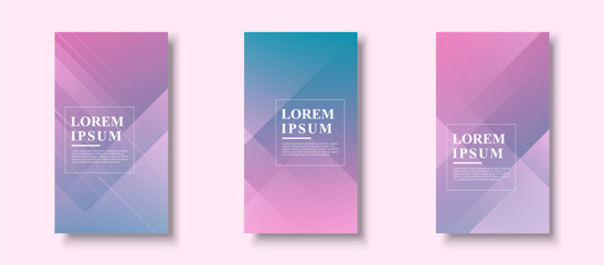 Creative Story Package background . full of colors, bright pink and blue gradations