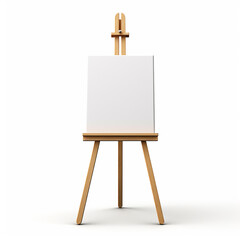easel icon 3d rendering on white isolated background - obrazy, fototapety, plakaty