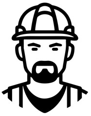 Construction Worker Head