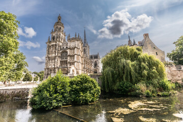 Obraz premium the town of Evreux, in Normandy
