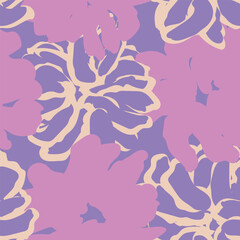 Colourful Abstract Floral Seamless Pattern Design
