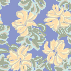 Pastel Abstract Floral Seamless Pattern Design