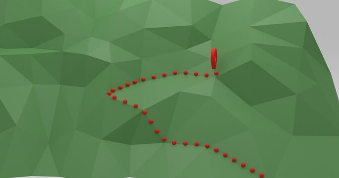 Mountaineering and footprint