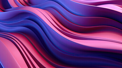 Digital wavy wave background 3d rendered illustration orange blue pink silk yellow abstract wallpaper material