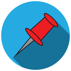 thumbtack icon vector