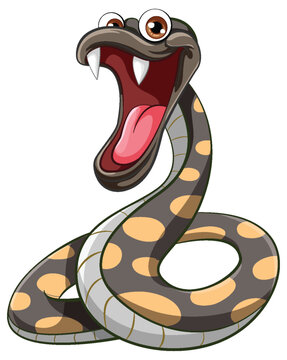 Polka Dot Snake Cartoon