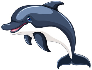 Dolphin Jumping and Smiling