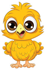 Cute owl chick cartoon isolated © brgfx