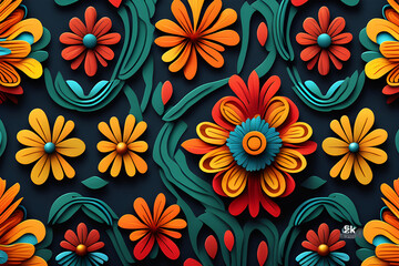 Fototapeta na wymiar flower pattern