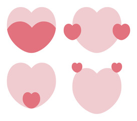 Love Illustration Photo Frame Background