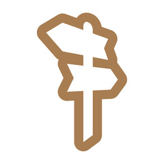 Signpost icon design template vector isolated illustration