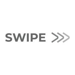 Swipe icon design template vector isolated illustration