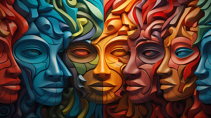 Concept of diversity. Abstract, rendered

Generative AI