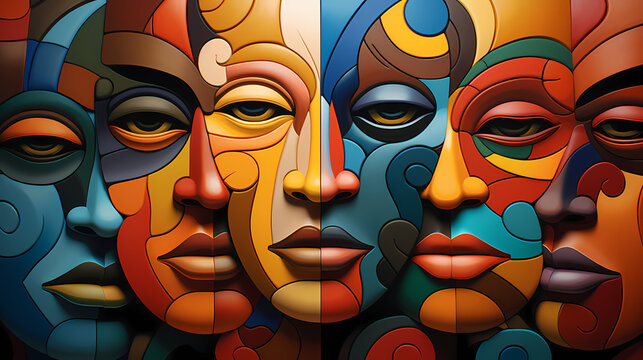 Concept of diversity. Abstract, rendered

Generative AI