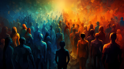 Concept of diversity. Abstract, rendered

Generative AI