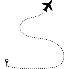 Airplane Travel Route