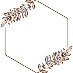 Aesthetic Floral Frame