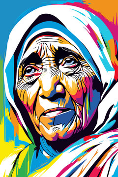 holy woman praying vector illustration