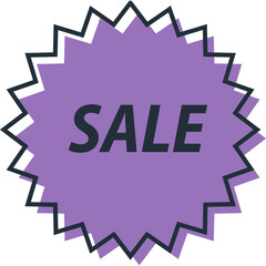 Fototapeta premium Sale Sticker, Label, Tag. Vector Flat Icon