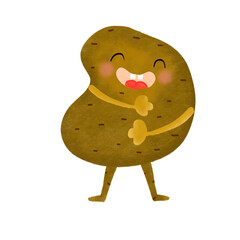 cute vegetables potato
