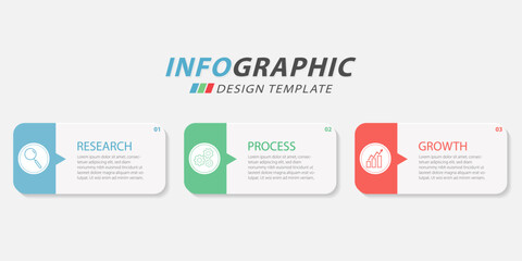 Timeline creator infographic template. 3 Step timeline journey, calendar Flat simple infographics design template. presentation numbers steps. Business concept with 3 options, vector illustration.