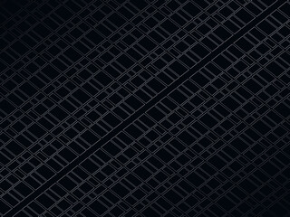 Gray line on black. Minimalist design. Cover design templates, business flyer layouts, wallpapers, etc.