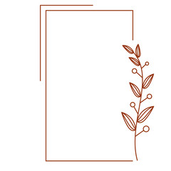 Obraz premium Aesthetic Floral Frame