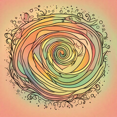 Fototapeta premium Elegant Abstract Spiral Twirl Background
