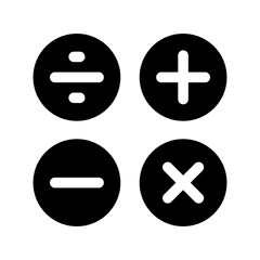 Obraz premium Math symbol icon