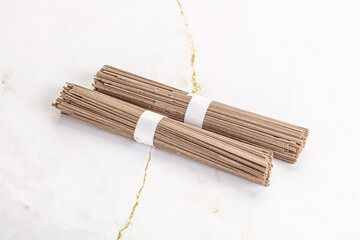 Asian aw soba bukwheat noodle