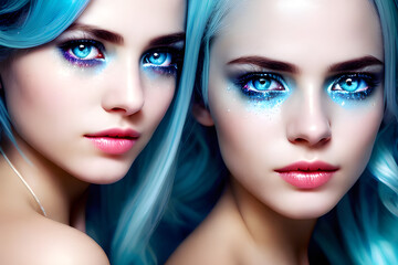 portrait of a woman with makeup