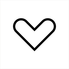 Heart, Selected, Like icon vector illustration. Love, valentines day sign. Charity symbol. Simple flat isolated pictogram for logo, mobile, app, banner, web, ads, interface, dev, ui, gui.Vector EPS 10