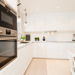 home styled clean scandinavian kitchen interior