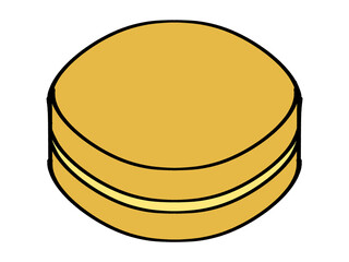 シンプルな大判焼きのイラスト素材
