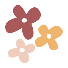 Cute Impasto Tulip Flower icon vector illustration asset element